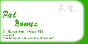 pal monus business card